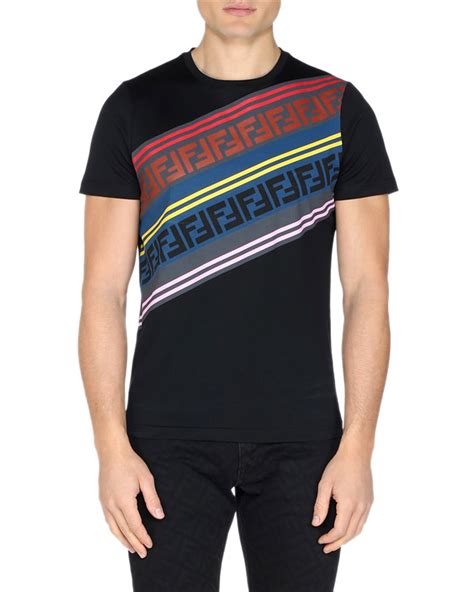 fendi rainbow t shirt|Fendi polo shirts.